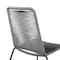Armen Living Shasta Outdoor Metal and Gray Rope Stackable Dining Chair, PK2 LCSHSICH - alternate 4